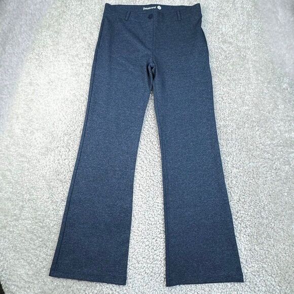 Betabrand Dress Pant Yoga Pant Bootcut Heathered Blue Womens Large - Picture 1 of 7